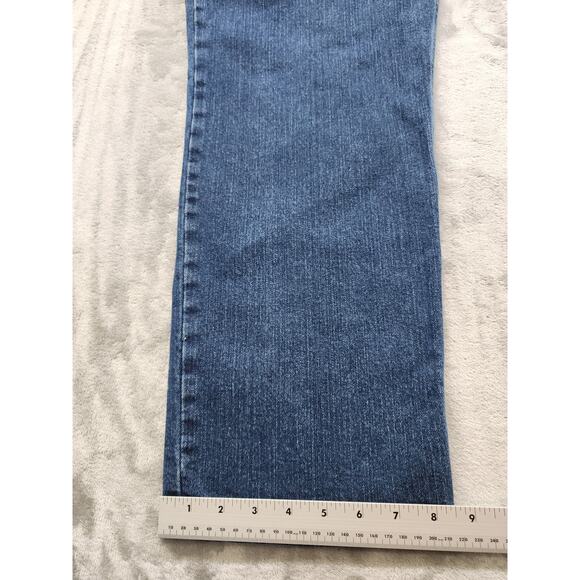 Vintage Riders Eased Fit High Rise Straight Leg Jean Size 22W Blue Stretch Denim - Picture 12 of 13